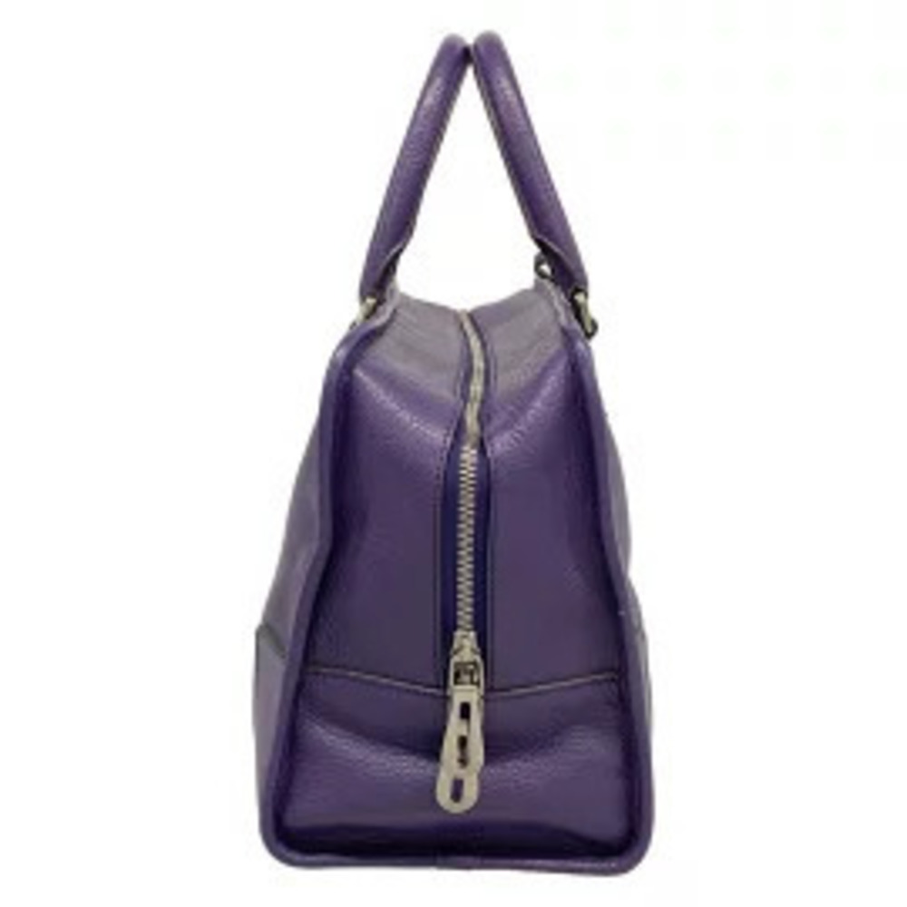 Loewe Amazona Handbag Purple Leather
